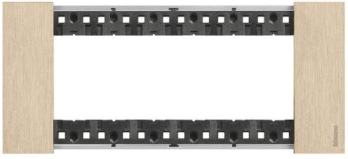 Рамка горизонтальная Legrand BTicino Living Now 1-м. 6 мод. металл золото картинка